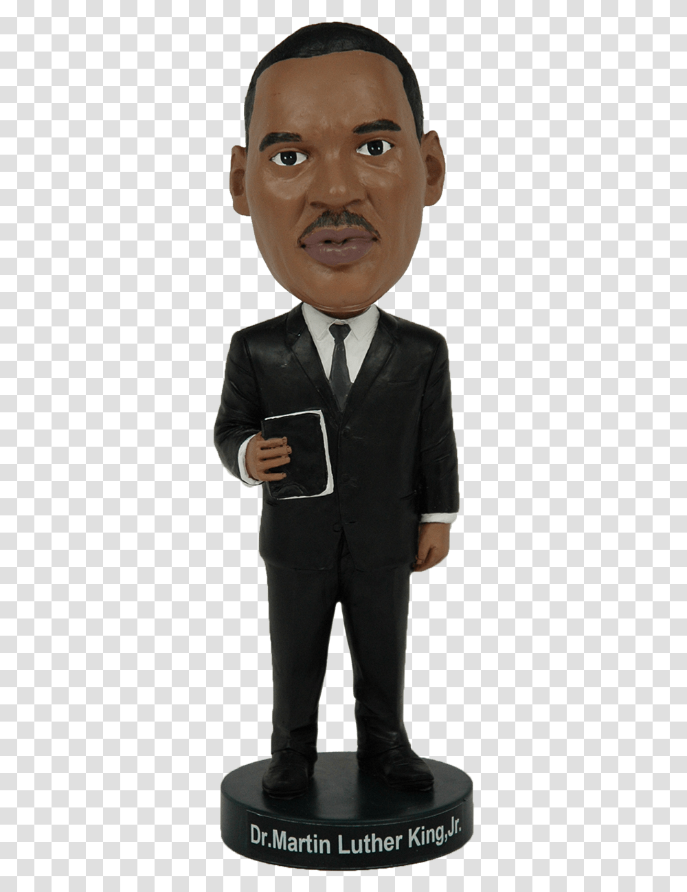 Martin Luther King Bobblehead, Suit, Overcoat, Tie Transparent Png