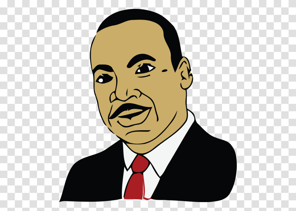 Martin Luther King Jr Cartoon, Face, Person, Human, Head Transparent Png