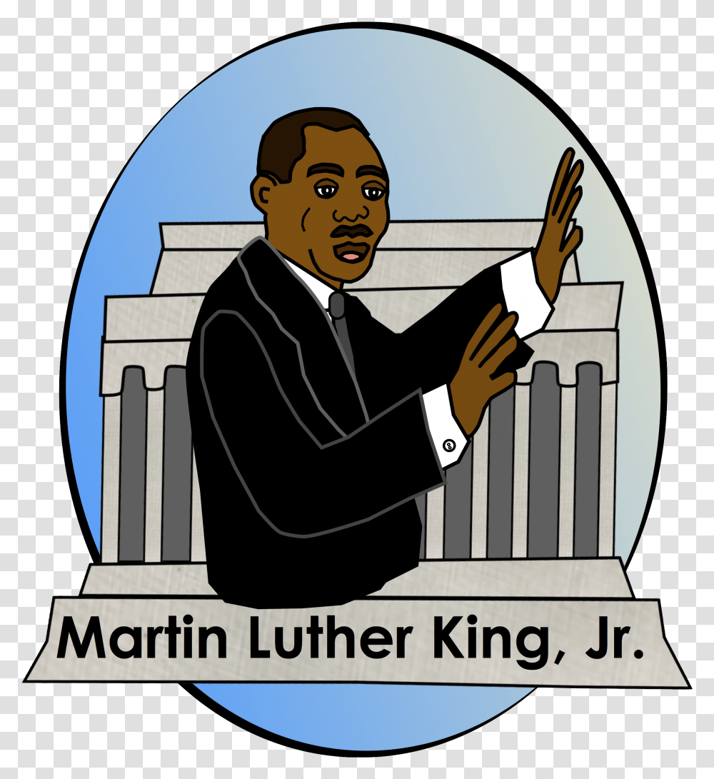 Martin Luther King Jr Clipart, Person, Human, Poster, Advertisement Transparent Png