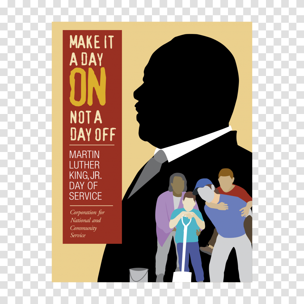 Martin Luther King Jr Day Of Service Logo, Advertisement, Poster, Flyer, Paper Transparent Png