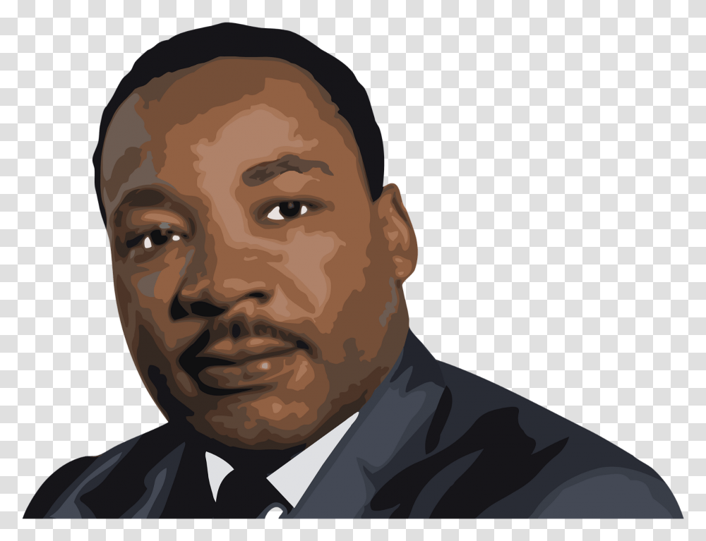 Martin Luther King Jr, Head, Face, Person, Portrait Transparent Png