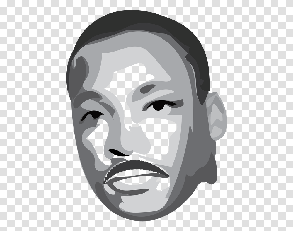 Martin Luther King Jr Martin Luther King Day Banner 2020, Face, Head, Stencil Transparent Png