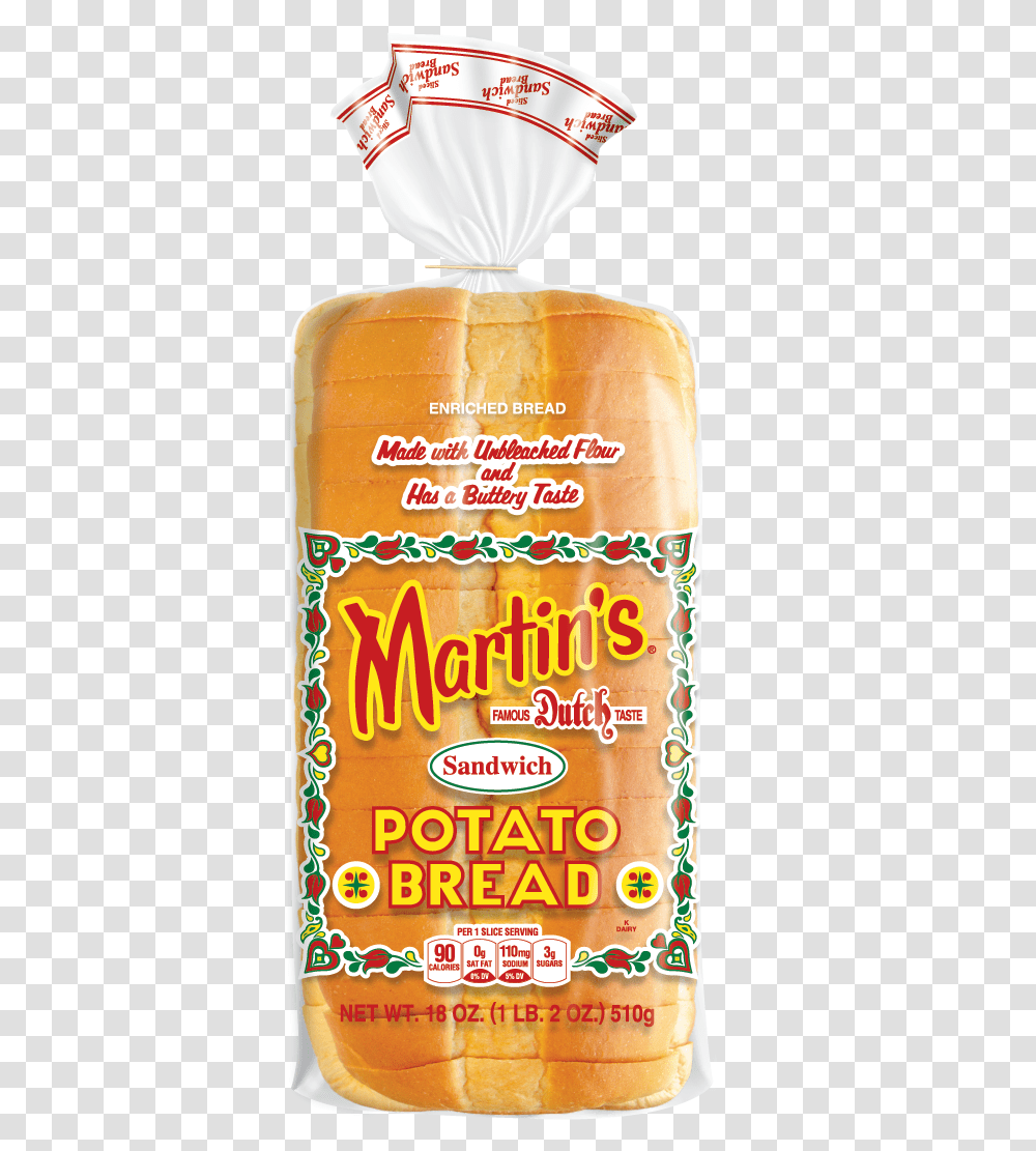 Martin S Potato Bread White Bread, Food, Beer, Alcohol, Beverage Transparent Png