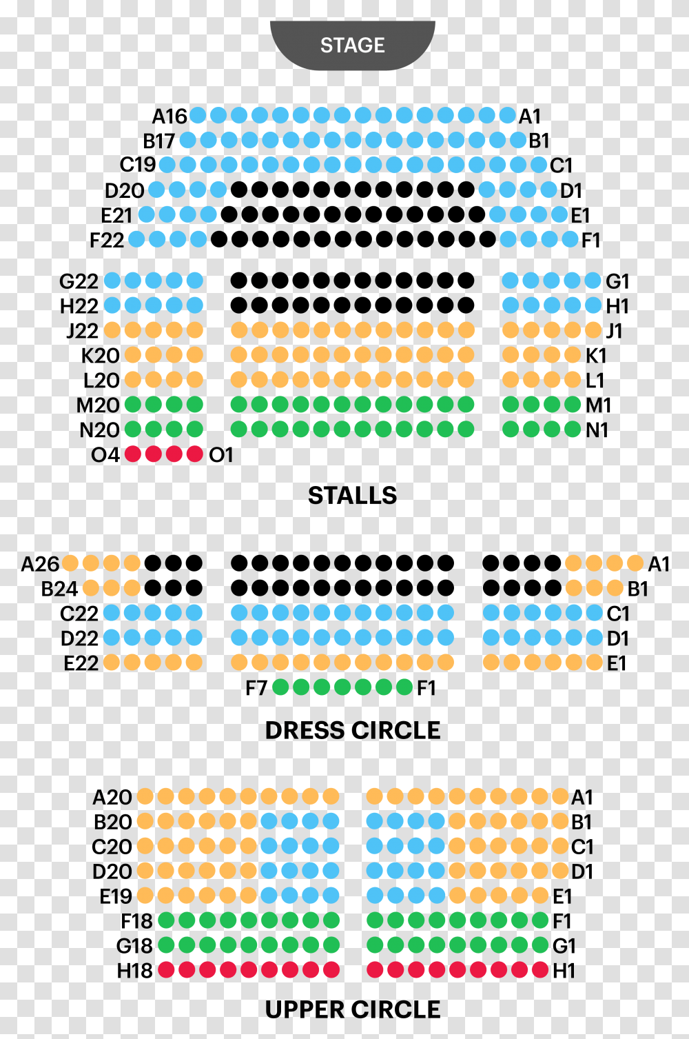 Martin S Theatre Seating Plan Circle, Pac Man Transparent Png