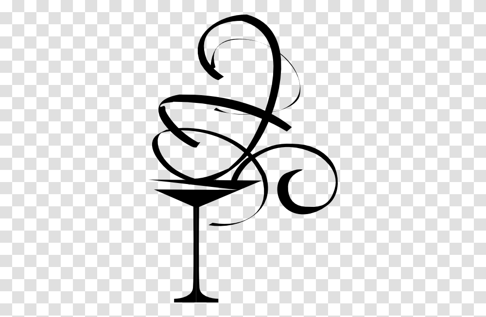 Martini Black Swirl Clip Art, Handwriting, Calligraphy Transparent Png