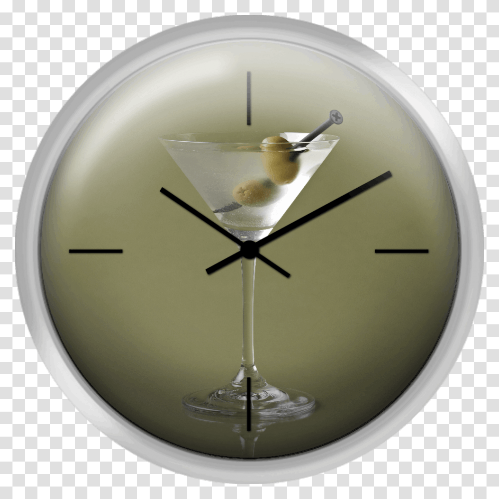 Martini Dirty With A Screw Wall Clock, Analog Clock, Lamp Transparent Png