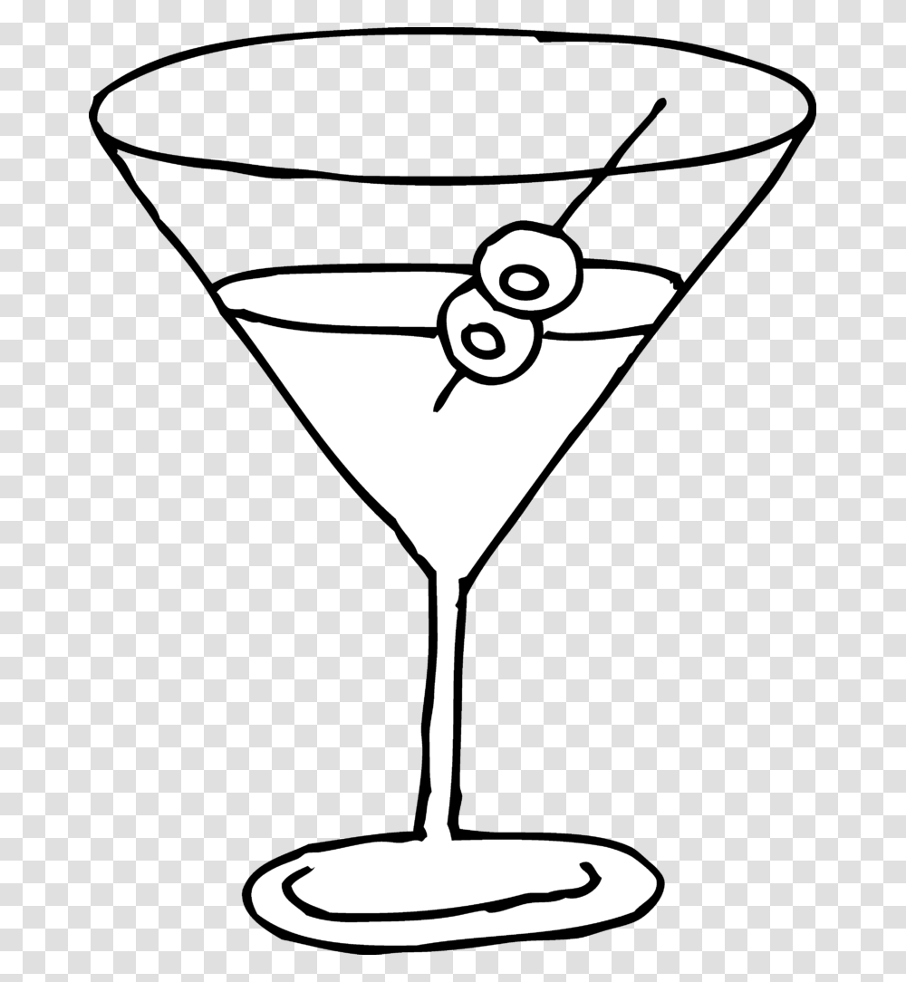 Martini Glass Line Art Free Clip Cocktail, Alcohol, Beverage, Drink, Lamp Transparent Png