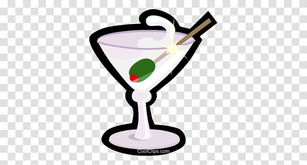 Martini Glass With Olive Royalty Free Vector Clip Art Illustration, Cocktail, Alcohol, Beverage, Drink Transparent Png