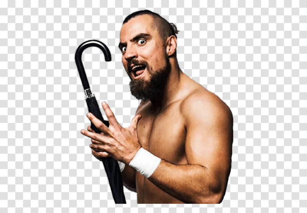 Marty Scurll Villain Marty Scurll, Person, Human, Stick, Face Transparent Png