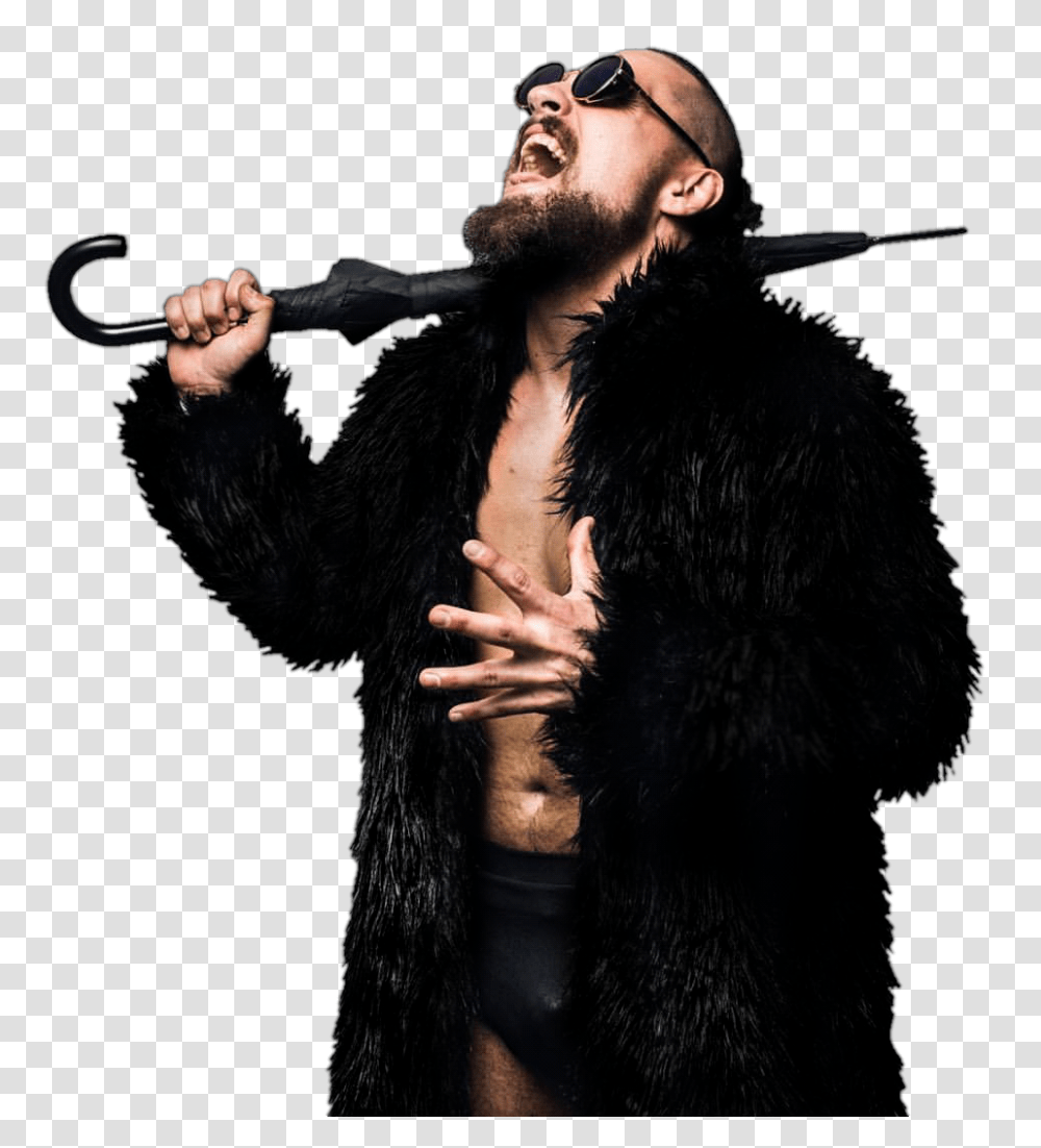 Marty The Villain Scurll Other Wrestling, Face, Person, Coat Transparent Png