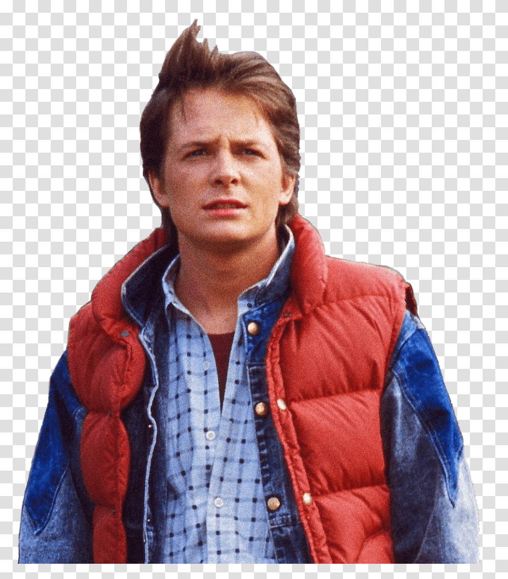 Martymcfly Backtothefuture 80saesthetic 80s Michael J Fox, Apparel, Person, Human Transparent Png