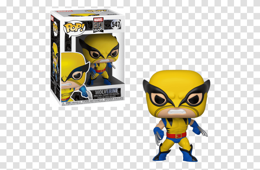 Marvel 80th Pop Vinyl Figure First Appearance Wolverine, Toy, Costume, Arcade Game Machine, Alien Transparent Png