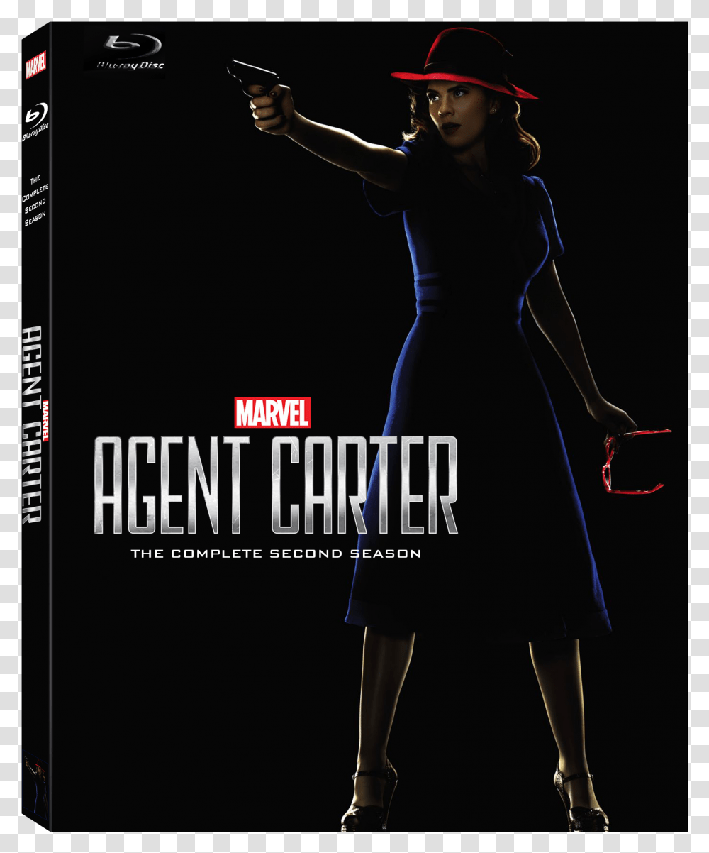 Marvel Agent Carter Season 2 Blu Ray, Person, Poster, Advertisement, Flyer Transparent Png