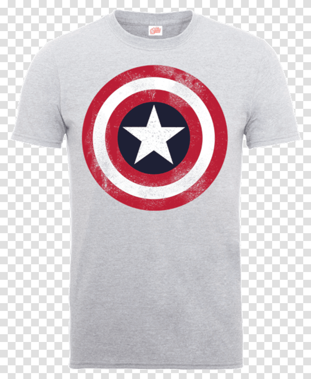 Marvel Avengers Assemble Captain America Distressed Camisetas Capitan America Mujer, Apparel, Star Symbol, T-Shirt Transparent Png