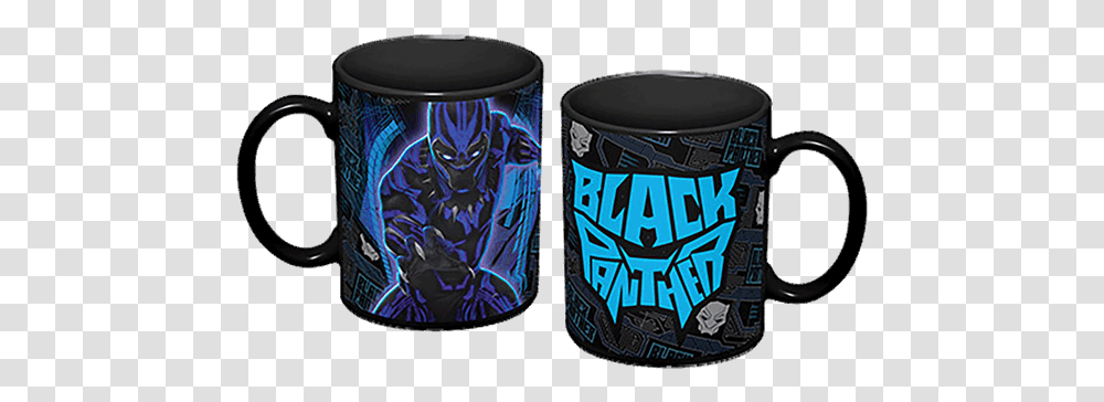 Marvel Black Panther Black Panther Logo Mug Mug, Drum, Percussion, Musical Instrument, Tin Transparent Png
