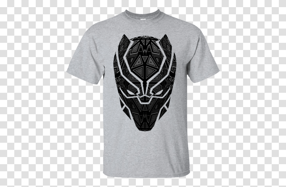 Marvel Black Panther Geometric Prism Mask T Shirt Black Panther Marvel Head, Apparel, T-Shirt, Person Transparent Png