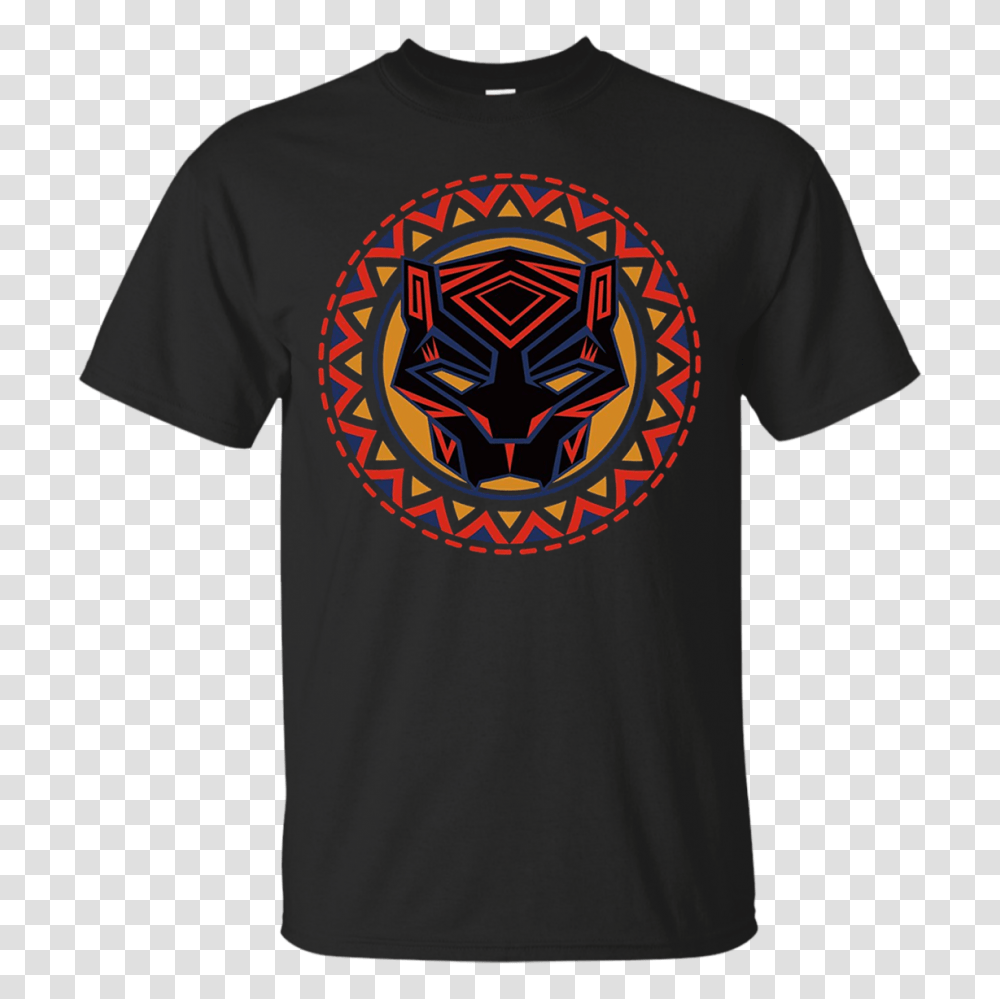 Marvel Black Panther Movie Geometric Pattern Mask T Shirt, Apparel, T-Shirt, Sleeve Transparent Png
