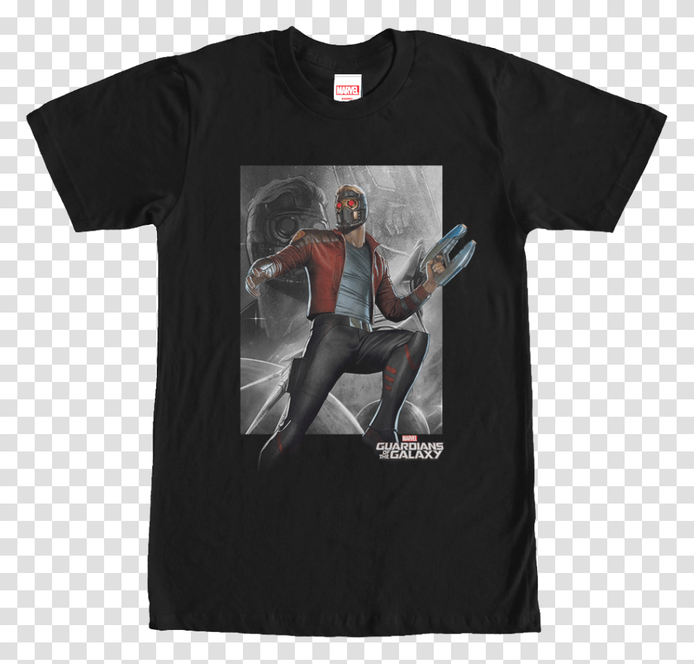 Marvel Comics Star Lord Guardians Of The Galaxy T Shirt Star Lord, Apparel, Person, Human Transparent Png