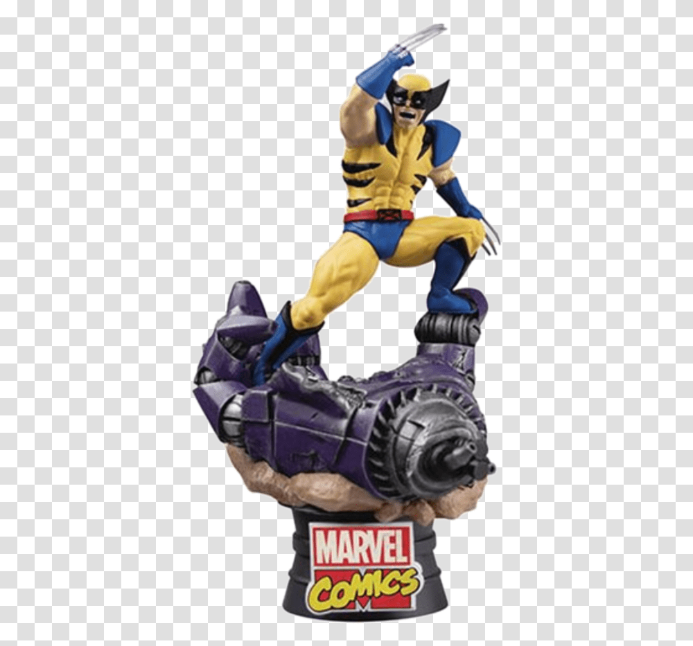 Marvel Comics Wolverine Figure, Person, Robot, Figurine, Hand Transparent Png