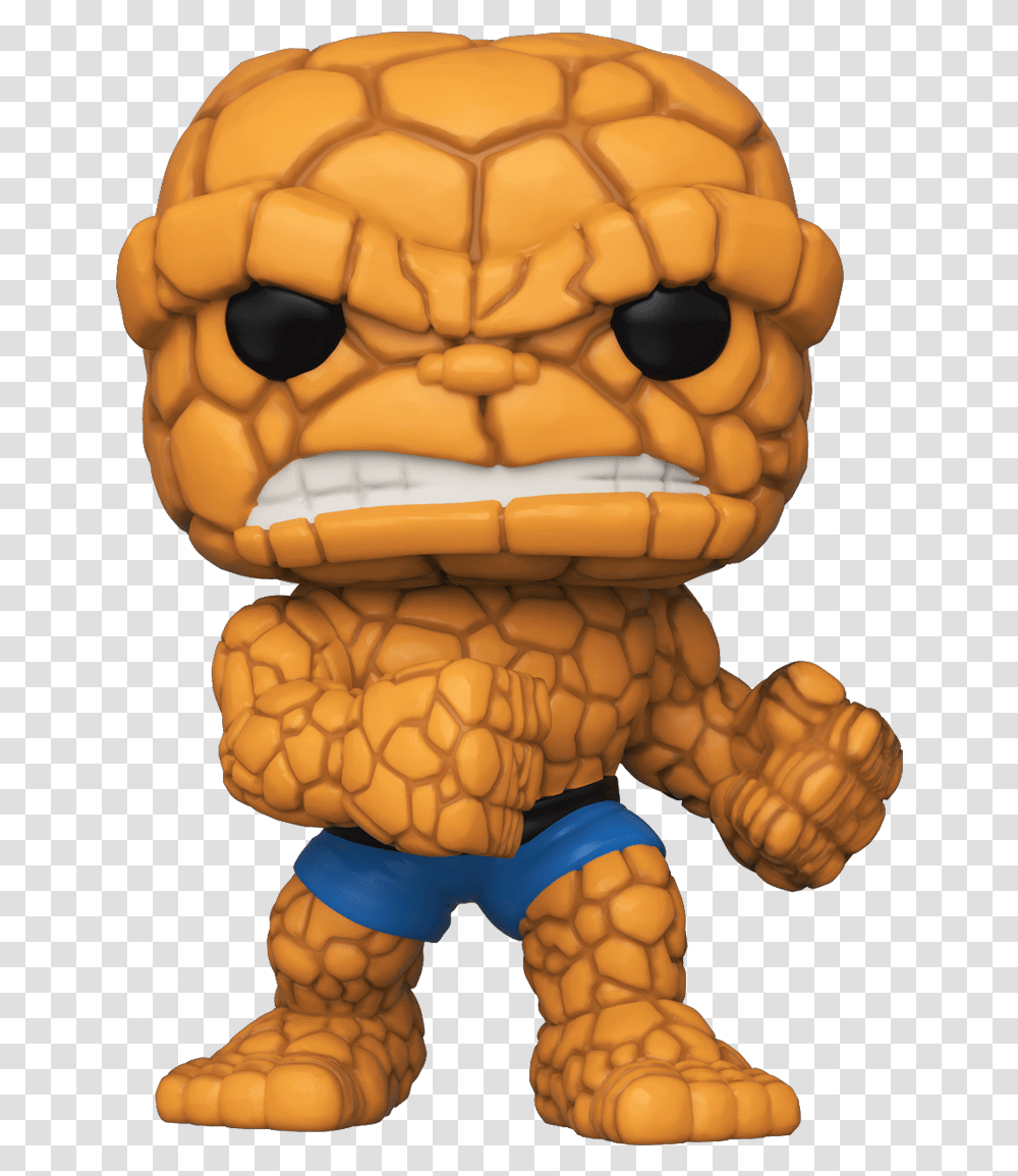 Marvel Fantastic Four The Thing Pop Vinyl Figure Thing, Toy, Animal, Wildlife, Figurine Transparent Png
