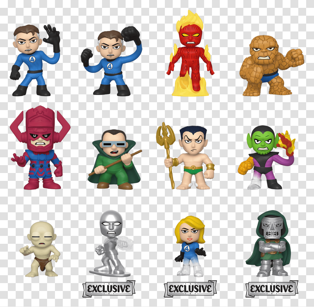 Marvel Fantastic4 Gamestop Mm Fantastic Four Mystery Minis, Toy, Doll, Person, Human Transparent Png