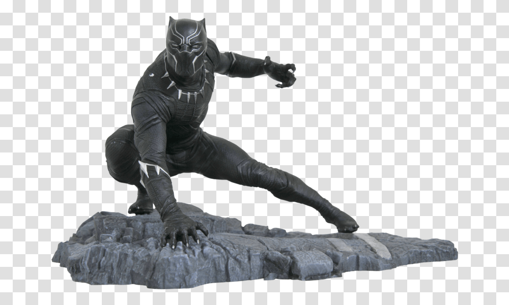 Marvel Gallery Black Panther Black Panther Diamond Select, Person, Human, Outdoors, Nature Transparent Png