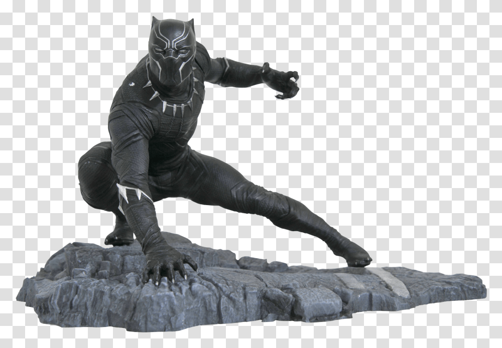 Marvel Gallery Black Panther, Person, Human, Ninja, Figurine Transparent Png