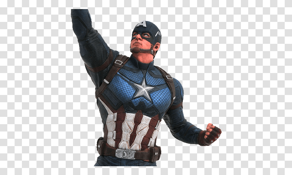Marvel Gallery Captain America, Person, Human, Apparel Transparent Png