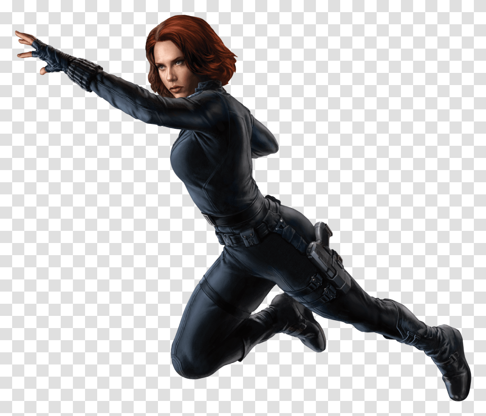 Marvel Heroes 2016 Black Widow Falcon Clint Barton Black Widow En, Person, Ninja, Dance Pose, Leisure Activities Transparent Png