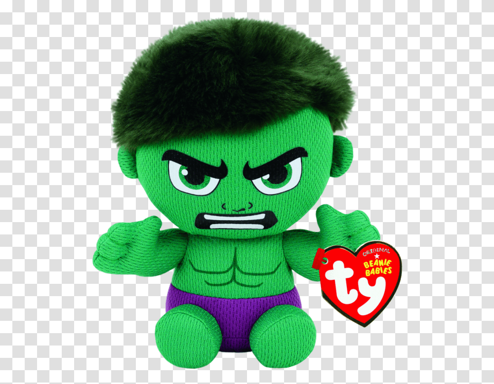 Marvel Hulk Beanie Babies Hulk Plush, Toy, Robot Transparent Png