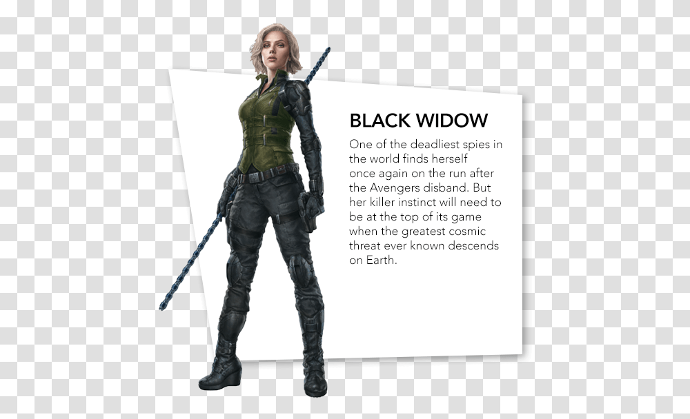 Marvel Infinity War Black Widow, Person, Human, Costume, Sport Transparent Png