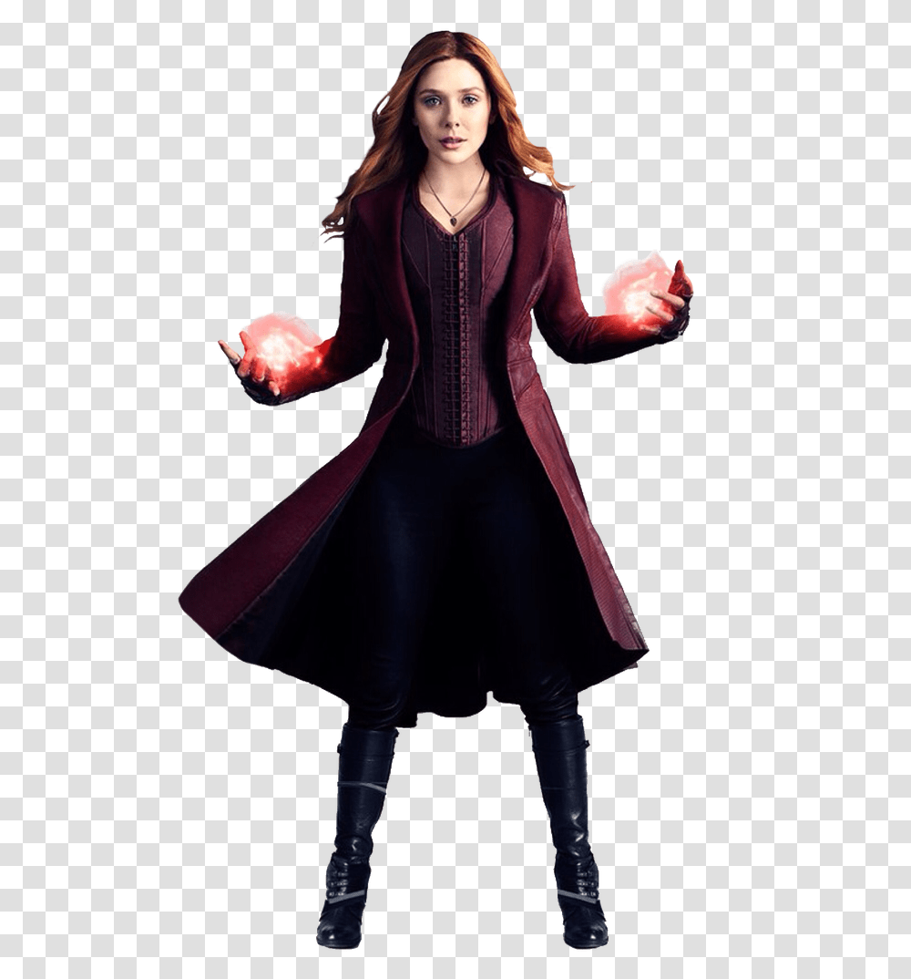 Marvel Infinity War Scarlet Witch, Dress, Long Sleeve, Female Transparent Png