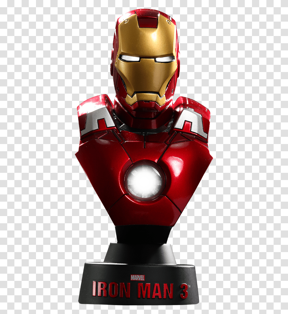 Marvel Iron Man Mark V Iron Man Chest Piece Hot Toys Iron Man Bust Mark, Robot, Helmet, Apparel Transparent Png