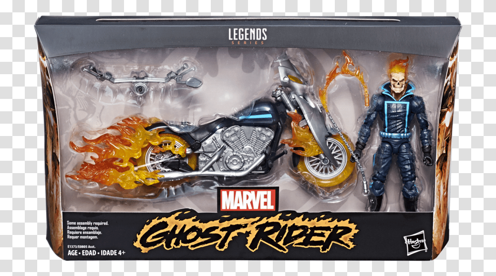 Marvel Legends Ghost Rider With Bike, Motorcycle, Vehicle, Transportation, Spoke Transparent Png