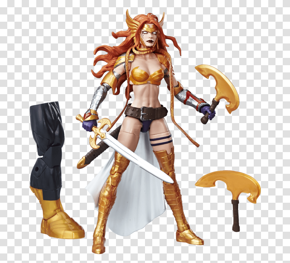 Marvel Legends Guardians Of The Galaxy Vol 2 Angela, Figurine, Person, Human, Weapon Transparent Png