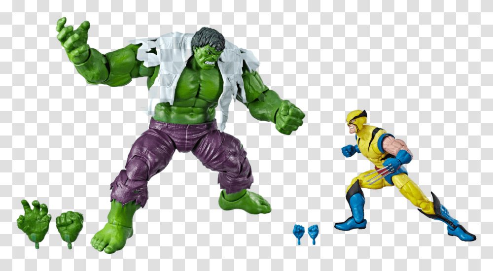 Marvel Legends Hulk And Wolverine, Person, Human, Apparel Transparent Png