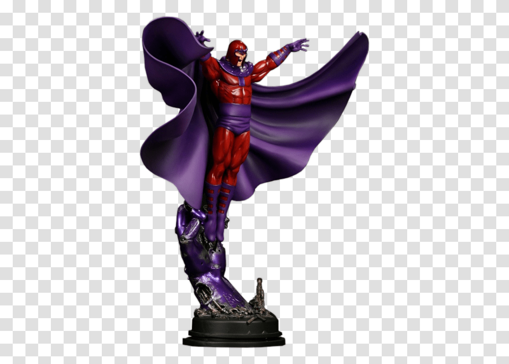 Marvel Magneto Action Polystone Statue, Costume, Figurine, Person, Human Transparent Png