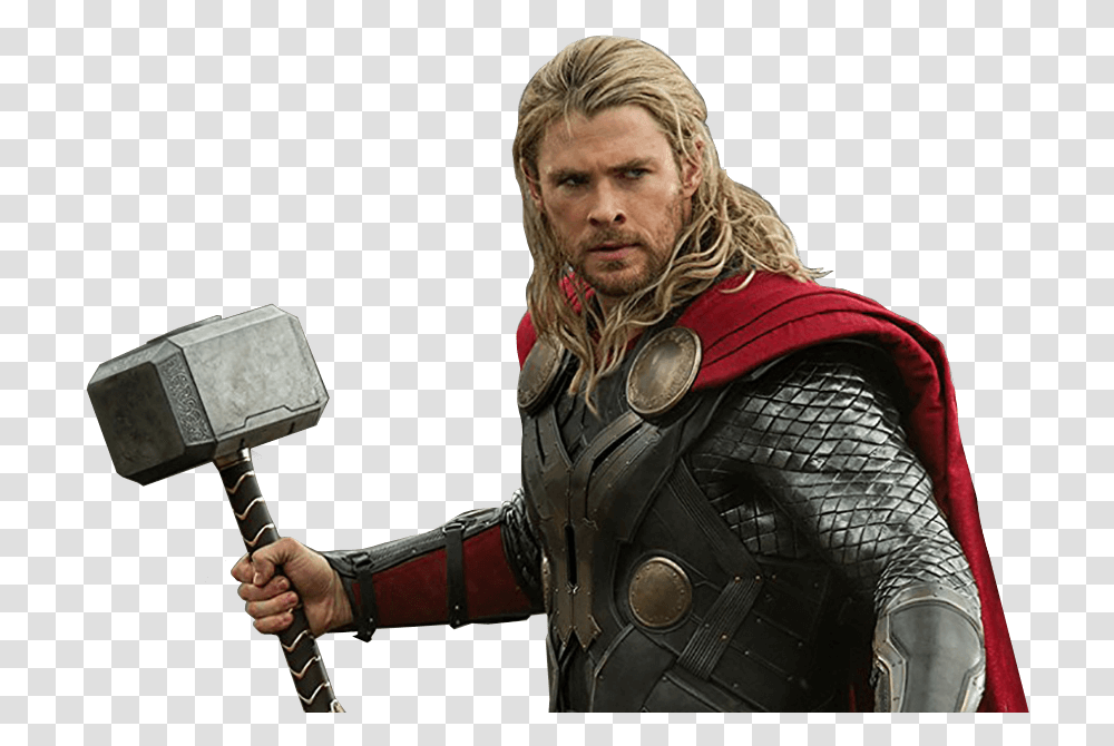 Marvel Movie Characters With Long Hair Chris Hemsworth Thor, Person, Tool, Female, Portrait Transparent Png