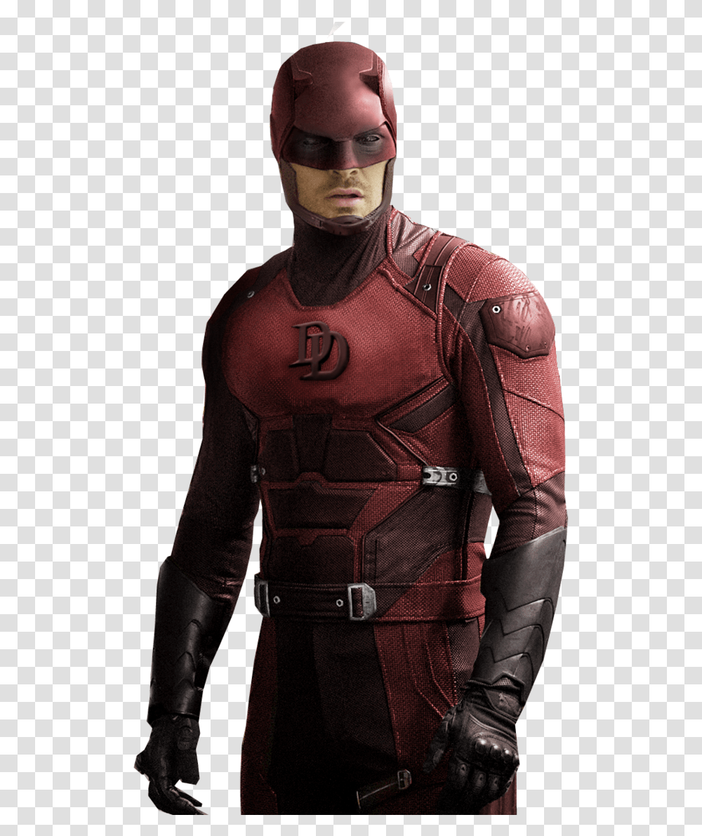 Marvel Netflix Daredevil Suit, Person, Jacket, Coat Transparent Png
