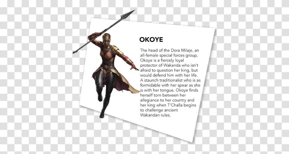 Marvel Okoye, Person, Weapon, Text, Costume Transparent Png