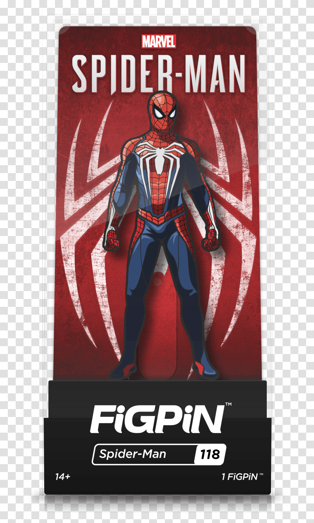 Marvel's Spider Man Hostile Takeover Download Figpin Spider Man, Poster, Advertisement, Person Transparent Png