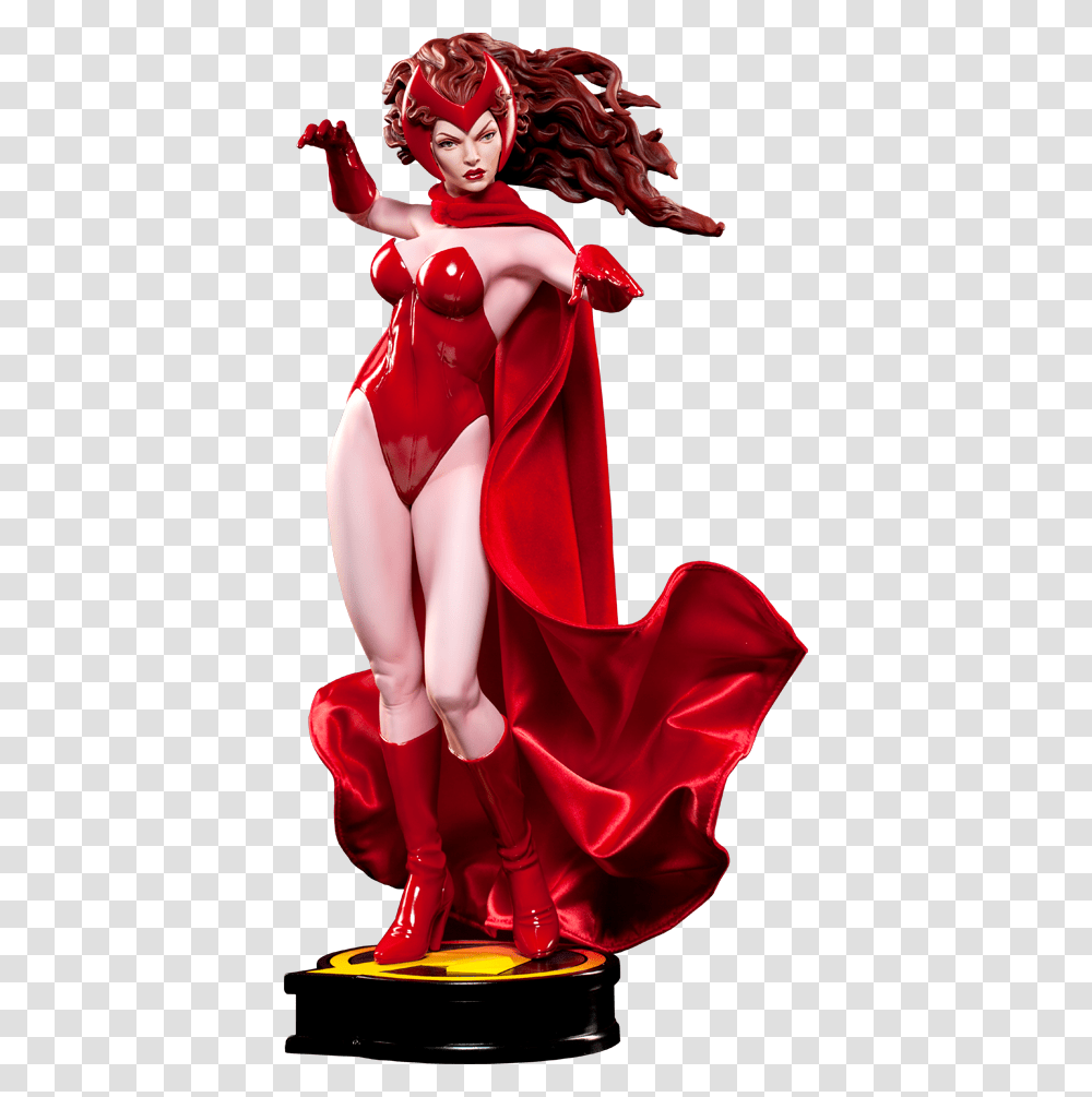 Marvel Scarlet Witch Premium Format Figure, Person, Dress, Dance Pose Transparent Png