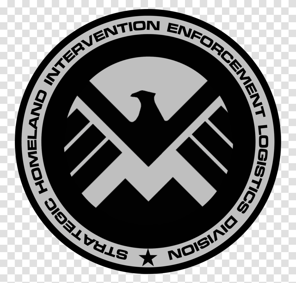 Marvel Shield Sam Black Church Logo, Trademark, Rug, Emblem Transparent Png