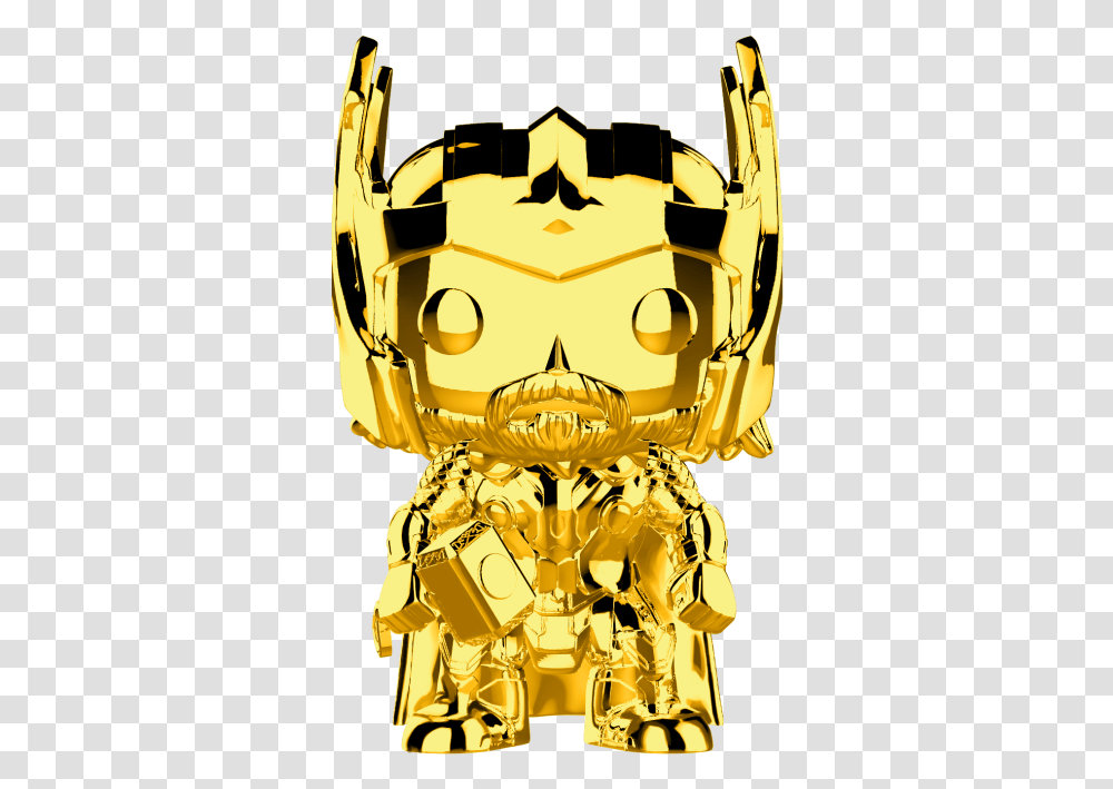 Marvel Studios The First Ten Years Thor Gold Chrome Funko Funko Pop Thor Gold Chrome, Treasure, Trophy, Robot Transparent Png