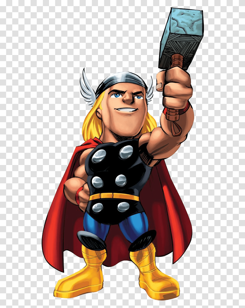 Marvel Super Hero Squad Thor Clipart, Person, Human, Costume, Hand Transparent Png