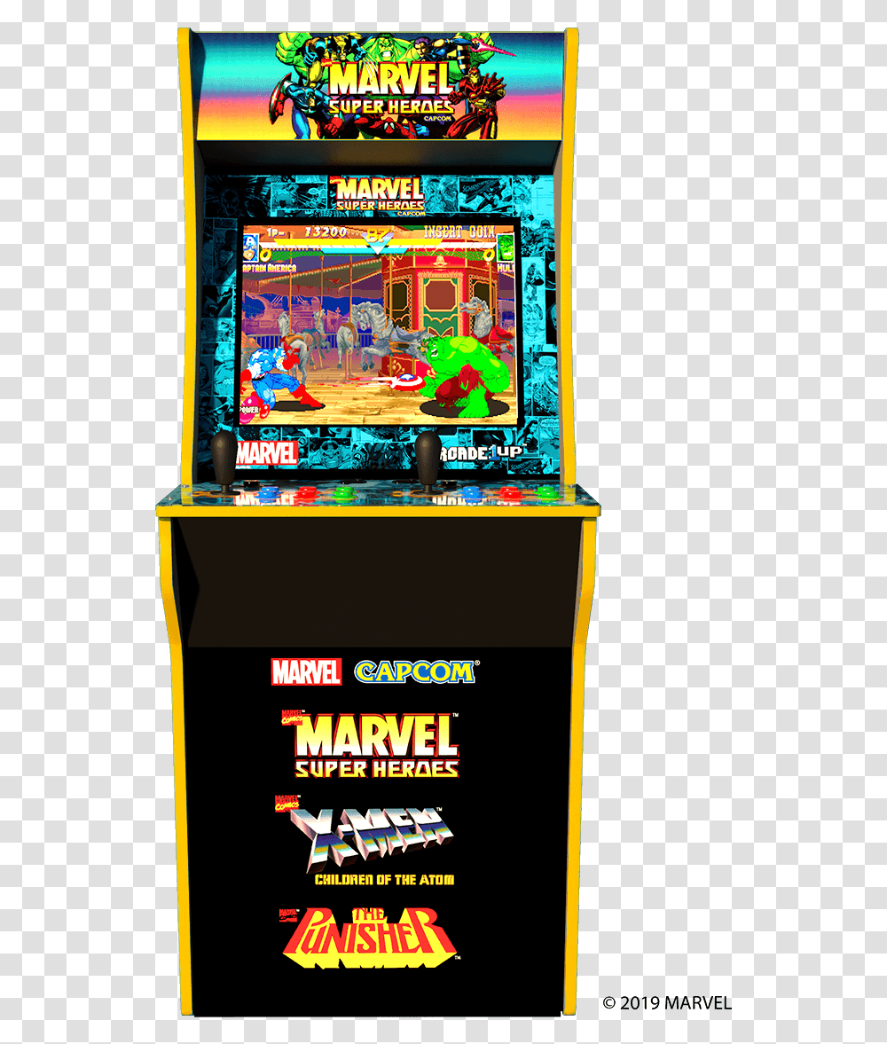 Marvel Super Heroes Capcom Arcade, Arcade Game Machine, Monitor, Screen, Electronics Transparent Png