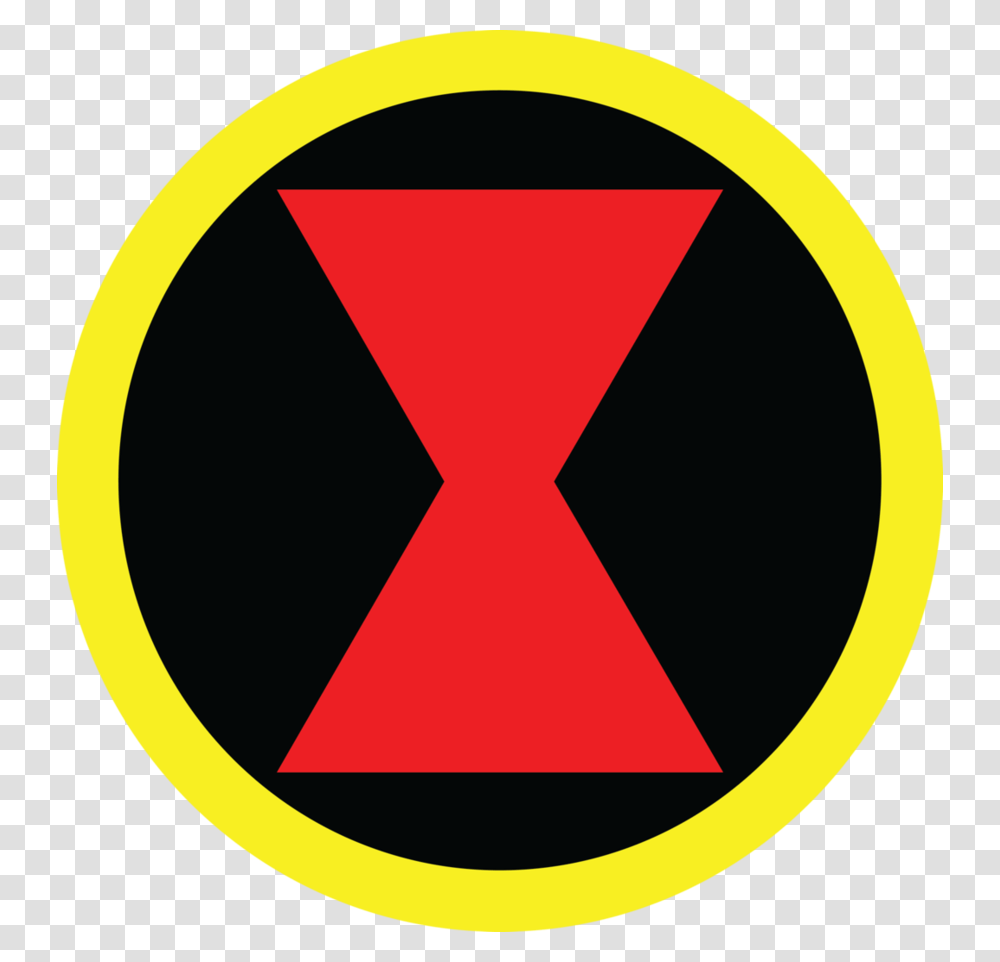Marvel Superhero Logo Freeuse Marvel Black Widow Symbols, Triangle, Trademark, Hourglass Transparent Png