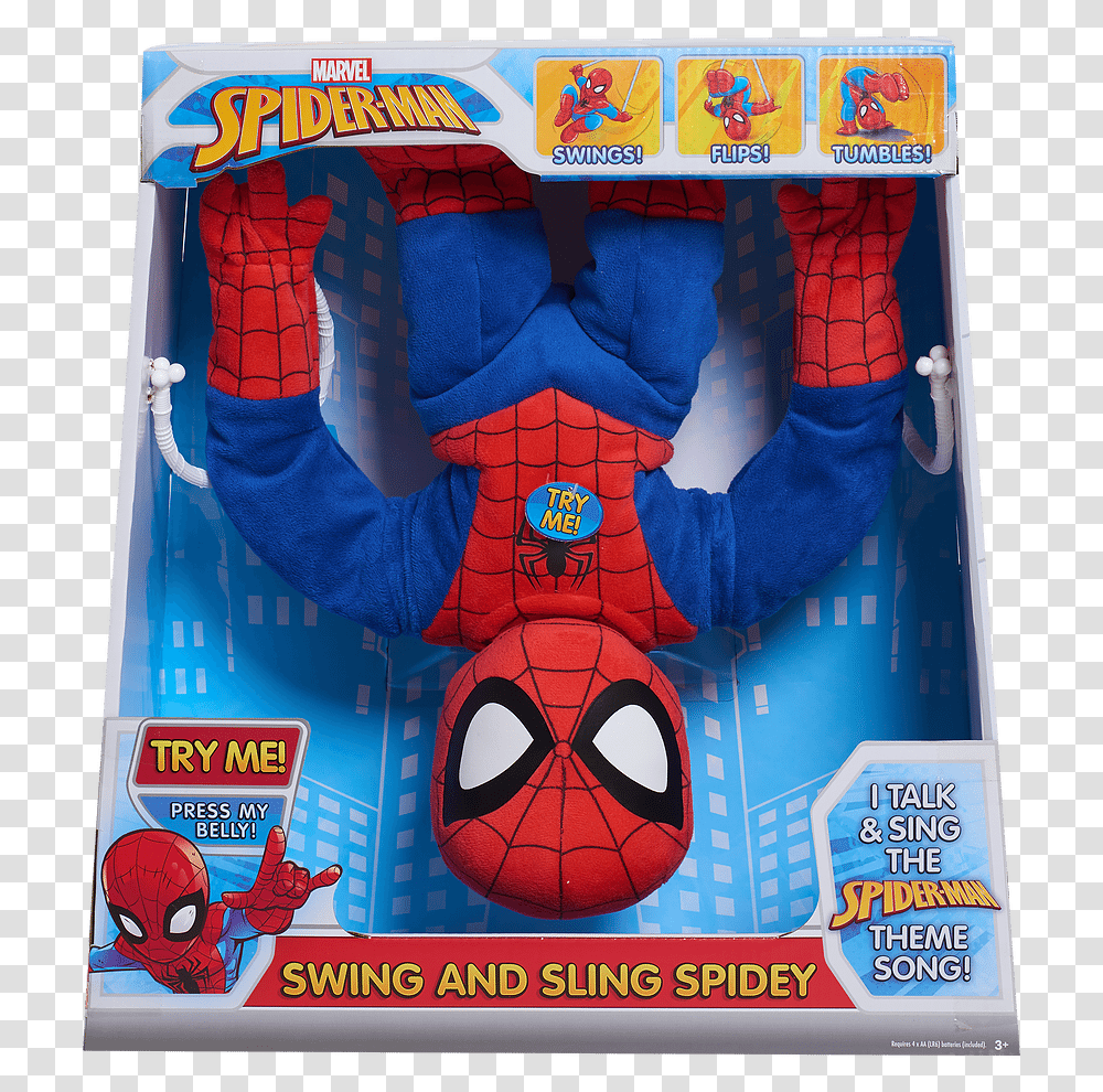 Marvel Swing Amp Sling Spider Man Swing And Sling Spiderman, Arcade Game Machine, Poster, Advertisement Transparent Png
