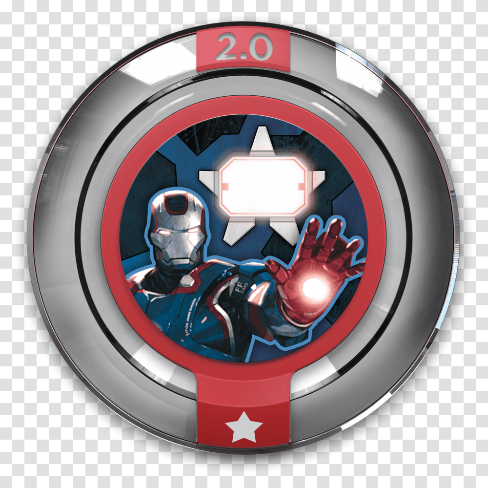 Marvel Team Up Iron Patriot Disney Infinity 2.0 Power Disk, Person, Human, Logo Transparent Png
