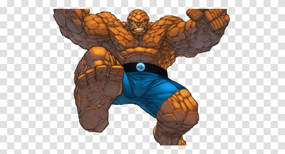 Marvel Thing Images Fantastic Four Clip Art, Turtle, Reptile, Sea Life, Animal Transparent Png